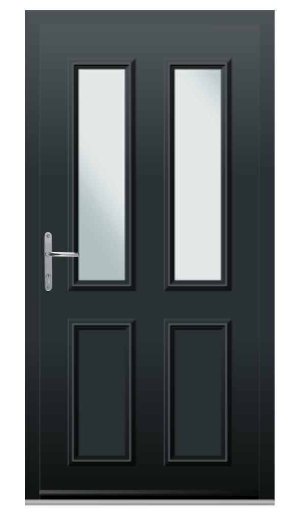 Kent Aluminium Front Door in Grey