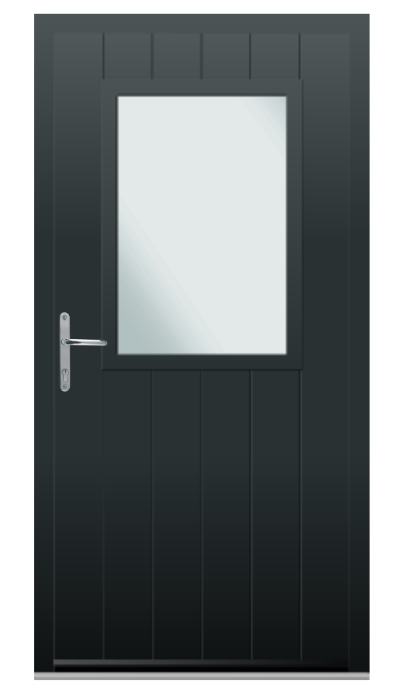 Sevenoaks Aluminium Front Door in Grey